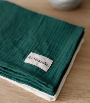 Lange en coton bio XL Personnalisable