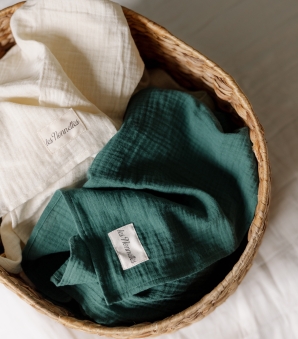 Lange en coton bio XL Personnalisable