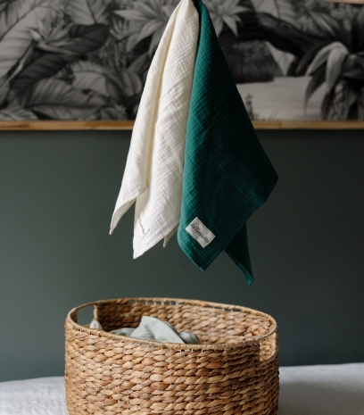 Lange en coton bio XL Personnalisable